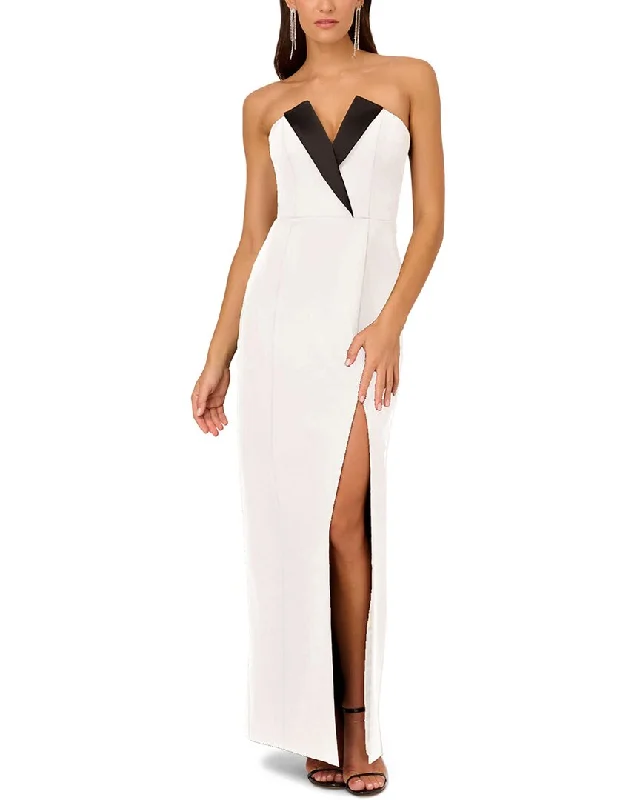 Liv Foster Stretch Crepe Column Gown