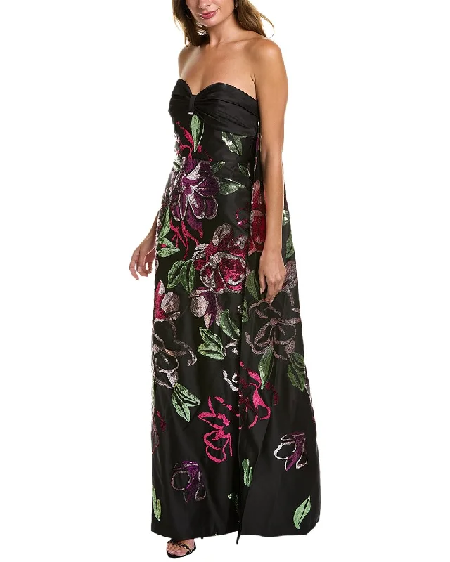 Marchesa Notte Strapless Gown