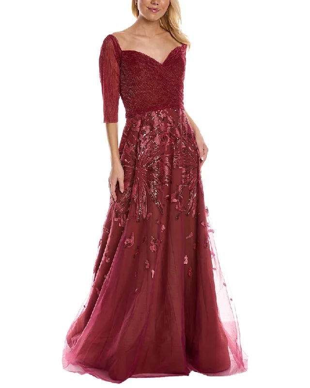Rene Ruiz Off-The-Shoulder Gown